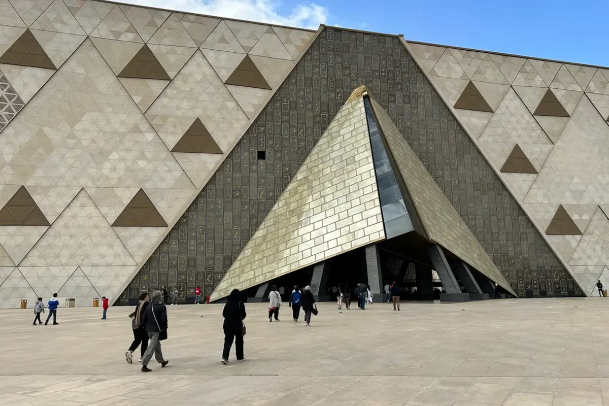 Grand Egyptian Museum near the Giza Plateau