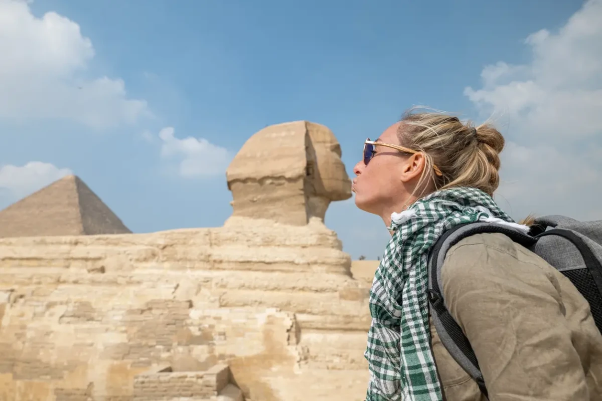 Great Pyramids of Giza visited during an Egypt vacation combining Cairo, the Nile and Hurghada