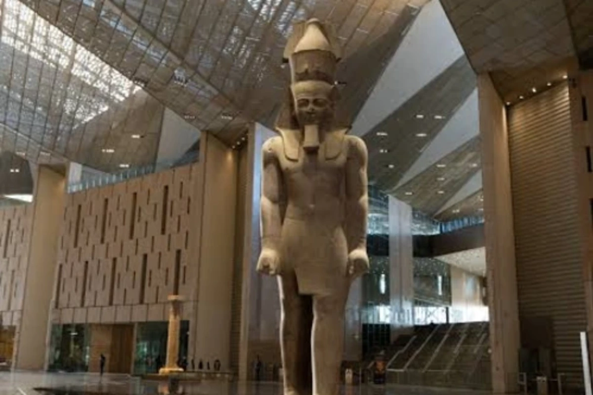 Grand Egyptian Museum interior, Egypt and Jordan Trip