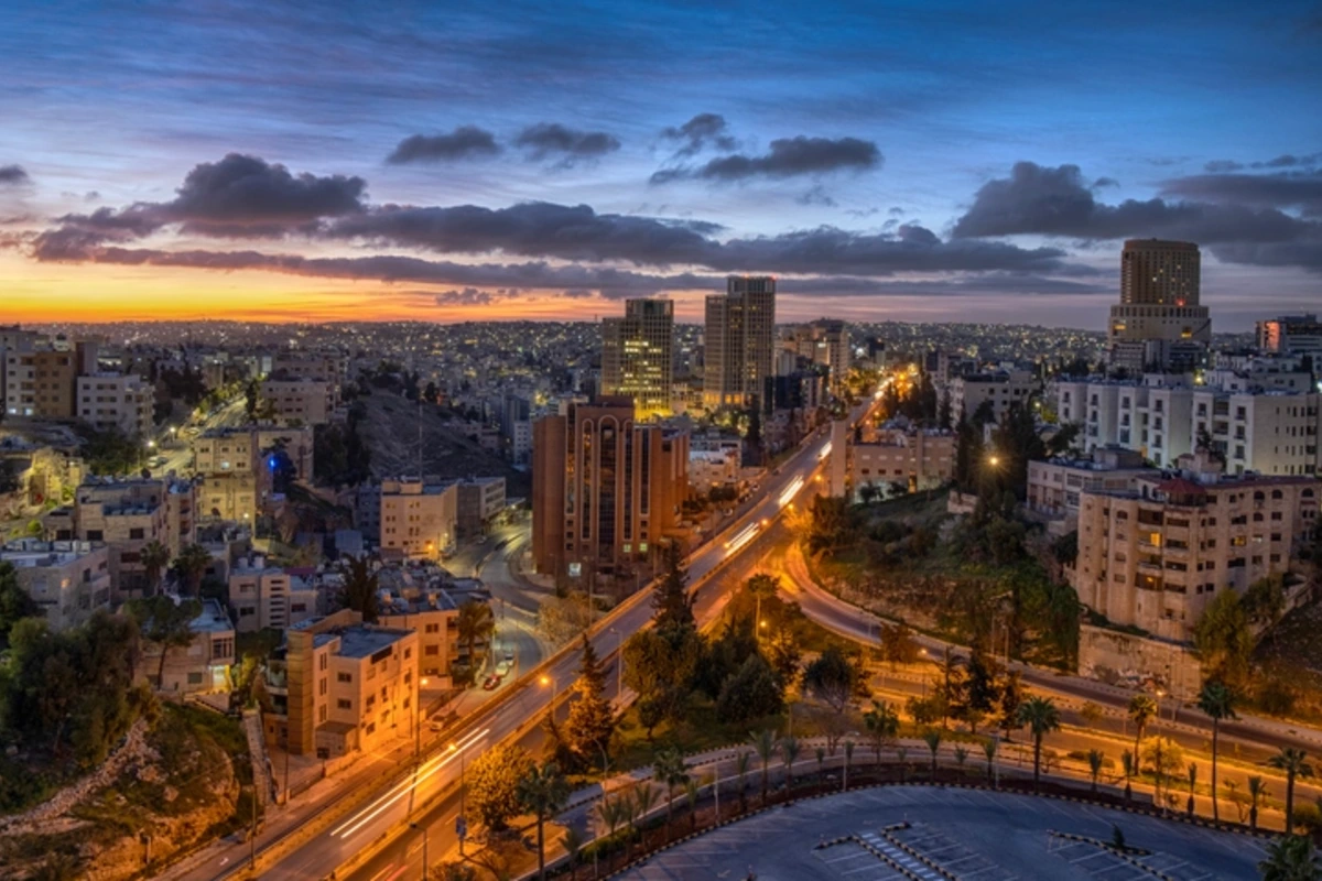 Amman Jordan sunset, Egypt and Jordan Trip
