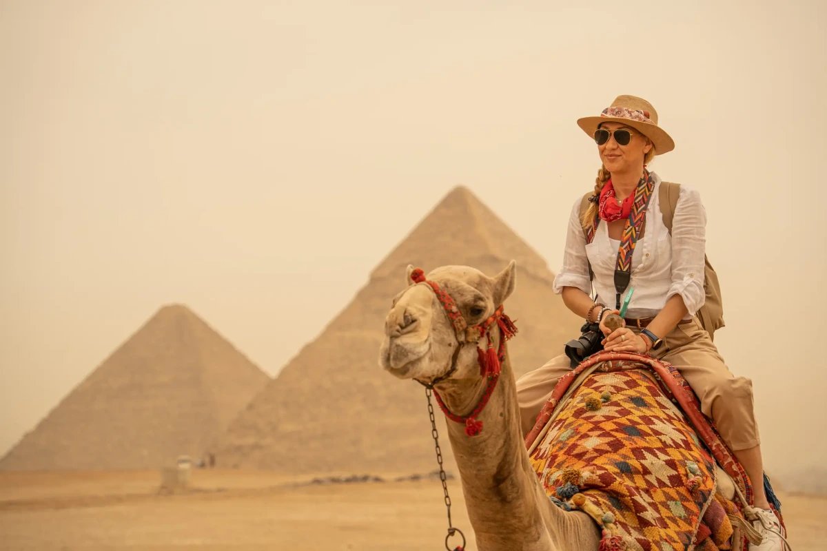 Great Pyramids of Giza visited during an Egypt tour combining Cairo, the Nile and Sharm El Sheikh