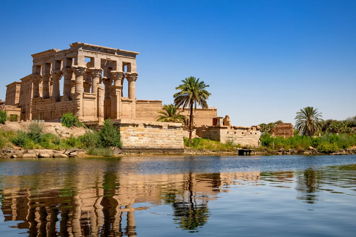 Philae Temple in Aswan during the final archaeological sightseeing day of the Nile cruise