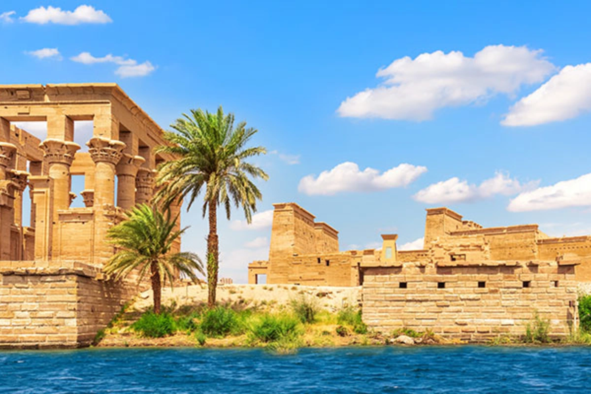 Der von der UNESCO gerettete Isis-Tempel von Philae am Nil