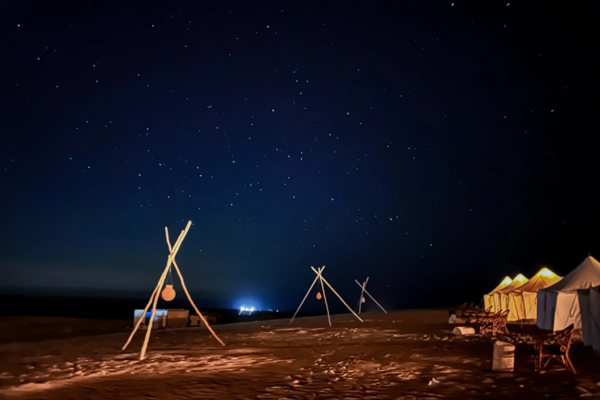 Die Macht von Fayoum in der Nacht
