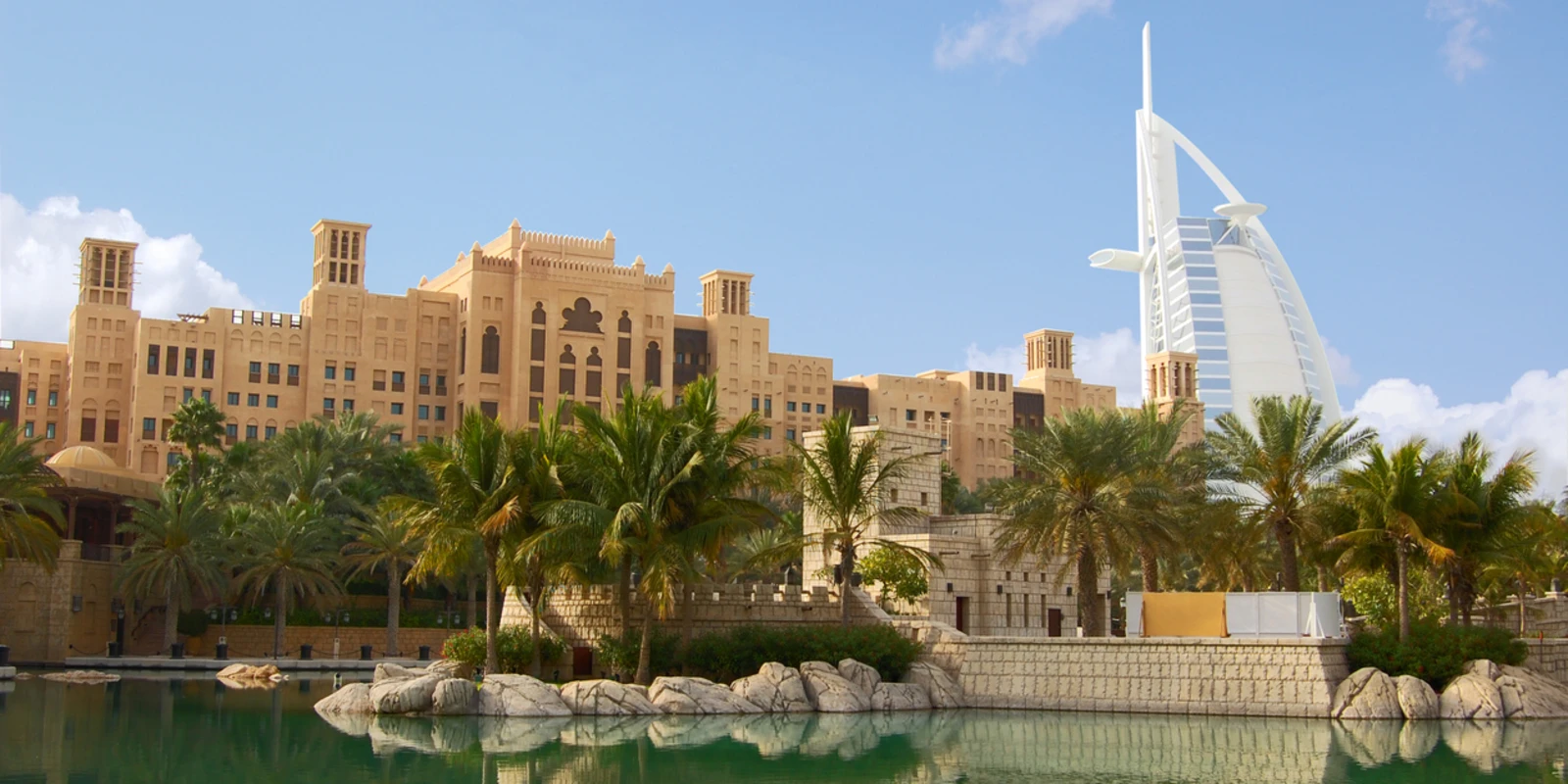 Burj Al Arab viewed from the Madinat Jumeirah