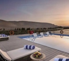 Sedie solare sulla pescina della Crociera sul Nilo Luxury Historia, crociera sul nilo privata