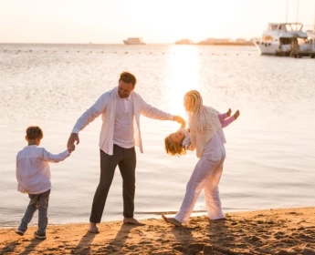 Una famiglia nel Mar Rosso, Egitto