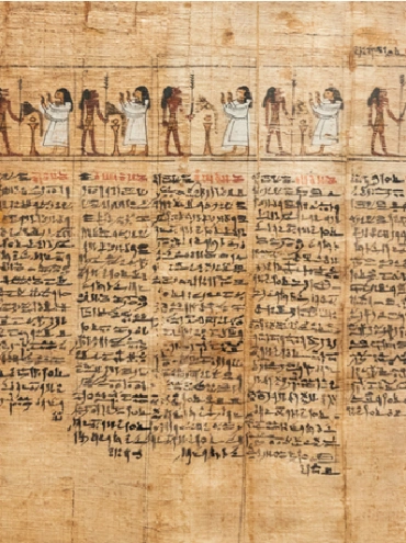Libro de la Muerte de Tayesnakht, Museo Egipcio, 332 a. C. - papiro