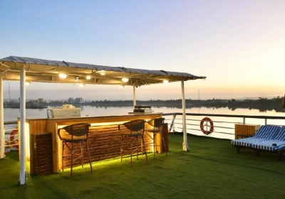 bordo del motonave ms nile treasure , crociera in egitto sul nilo 