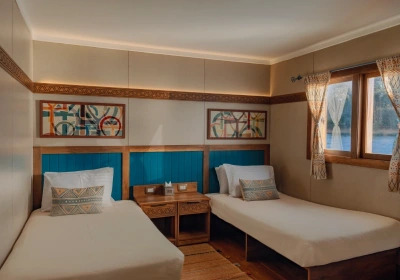 Crociera sul nilo con Dahabeya, Una camera a bordo della crociera