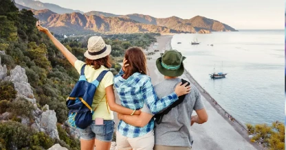 un gruppo di turisti in Turchia, vacanze in turchia