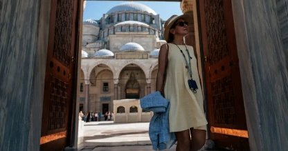 un gruppo di turisti in Turchia, vacanze in turchia