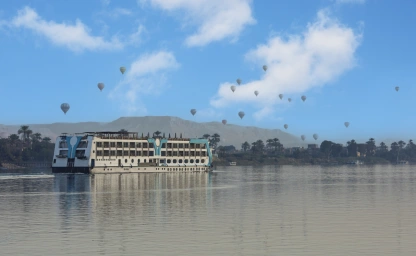 A nile River Cruise along Luxor Egypt