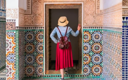 una turista a rabat marocco , tour rabat