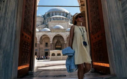 un gruppo di turisti in Turchia, vacanze in turchia