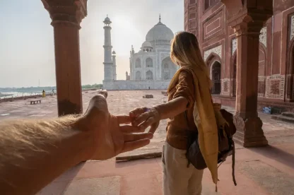 una tirista in india , viaggio in india dove andare