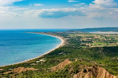 Vista generale di ANZAC Cove, Penisola di Gallipoli