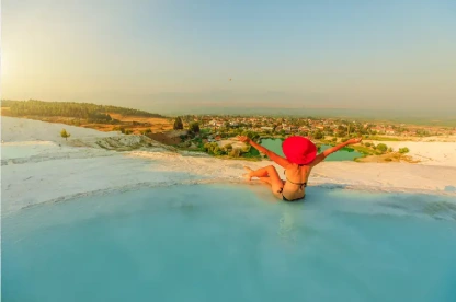 bagni termali pamukkale, pamukkale turchia