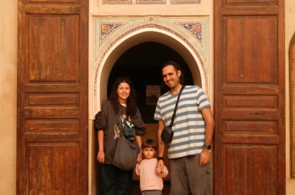 Family enjoying their vacation in Morocco