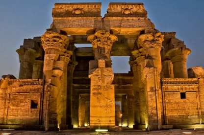 Egipto. Kom Ombo. Templo de Sobek y Haroeris, construido durante la dinastía ptolemaica.