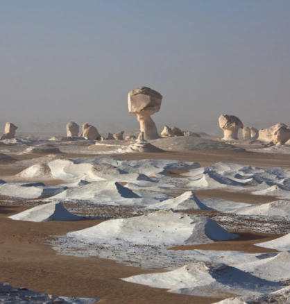 Weiße Wüste Ägyptens mit Kreidefelsen