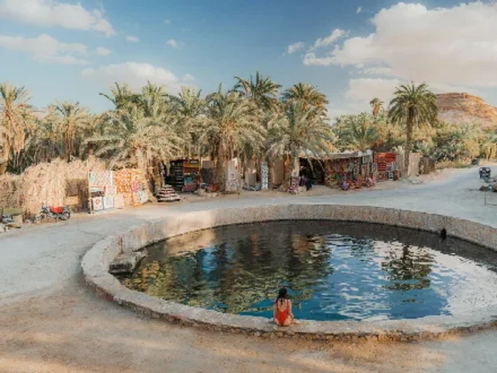 mujer-nadando-en-la-fuente-de-cleopatra-en-el-oasis-de-siwa