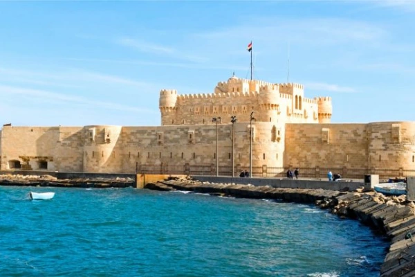 la fortezza di Qaitbay ad Alessandria d'Egitto