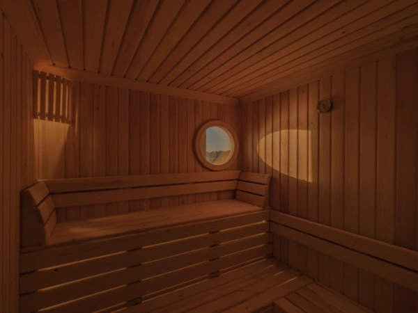 Holzsauna im Wellnessbereich der DWA Nilkreuzfahrt