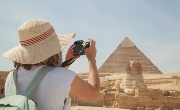 Great Pyramids of Giza visited during a luxury tour of Egypt through Cairo, Luxor and Aswan