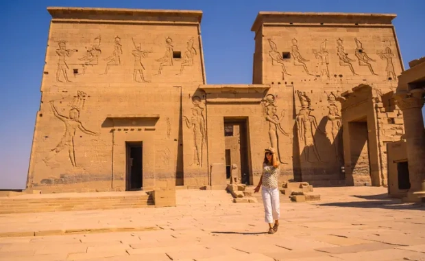 Philae Temple during the Aswan sightseeing day of the Cairo Nile cruise package