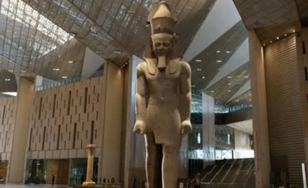 Grand Egyptian Museum interior, Egypt and Jordan Trip