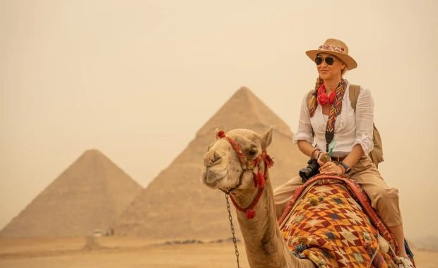Great Pyramids of Giza visited during an Egypt tour combining Cairo, the Nile and Sharm El Sheikh