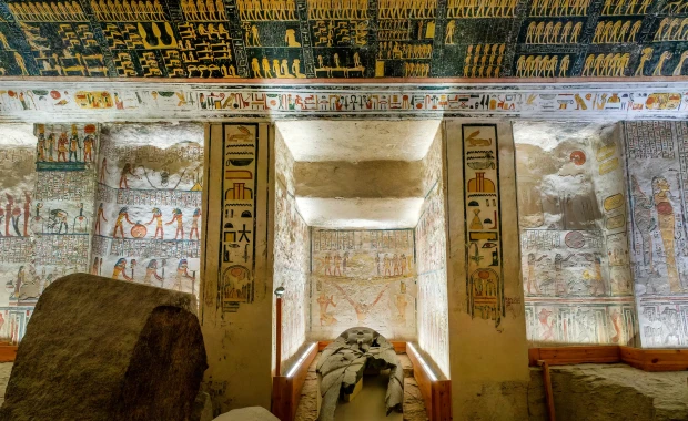 Valley of the Kings on Luxor's West Bank during the guided Nile cruise sightseeing program