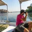 Crociera Lago Nasser , un uomo a lago nasser