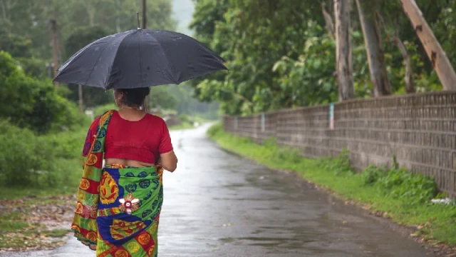 una donna indiana, clima in india