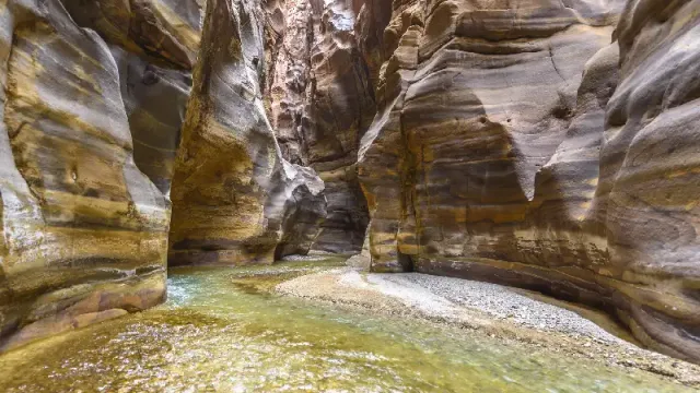 canyon wadi mujib, wadi mujib giordania