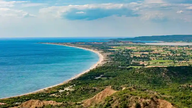 Vista generale di ANZAC Cove, Penisola di Gallipoli