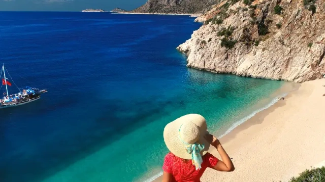 spiaggia in turchia , antalya turchia