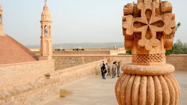 una chiesa antica a Mardin , Midyat Turchia