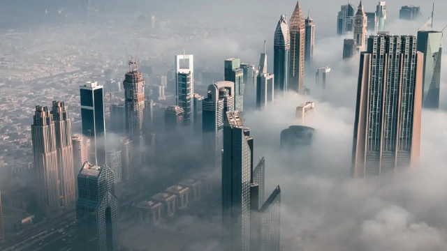 una foto panoramica da Dubai , Dubai Grattacieli