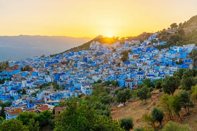 città blu di chefchaouen