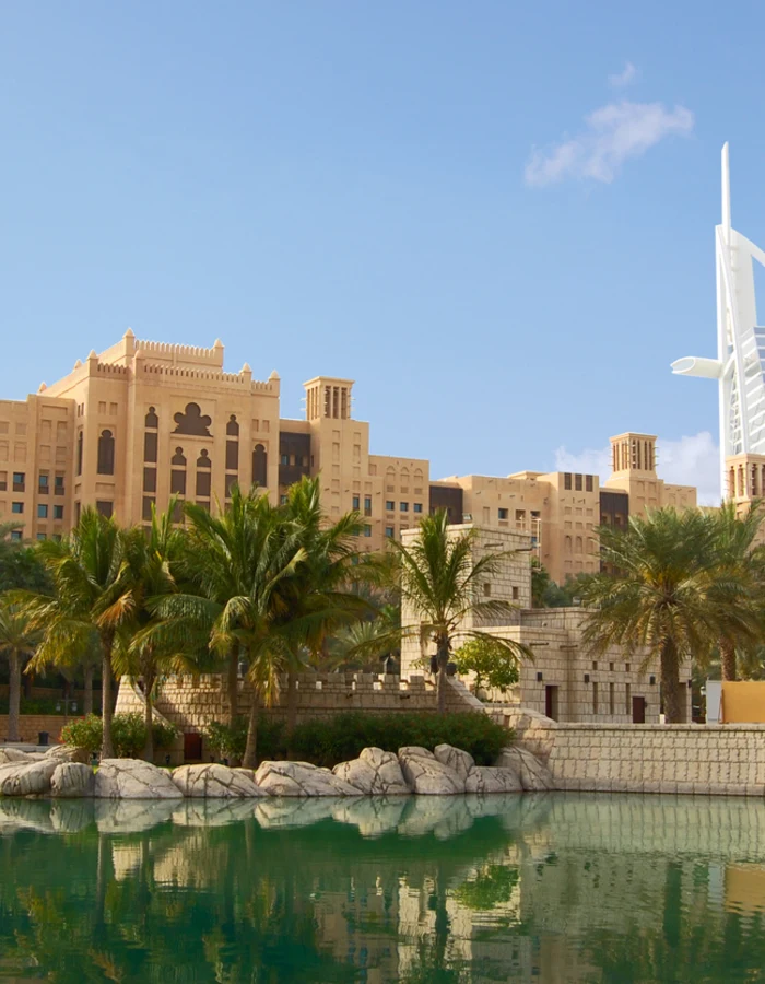 Burj Al Arab viewed from the Madinat Jumeirah