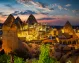 Goreme town on sunset in Cappadocia, Central Anatolia,Turkey