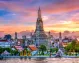  Wat Arun Temple (Wat Arun Ratchawararam) at sunset, Bangkok in Thailand.