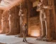 Caminando dentro de los templos de Abu Simbel