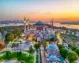 A stunning aerial view showcasing the beauty of Hagia Sophia