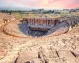 A photo of the Great Theater in Hierapolis, showcasing its ancient grandeur.