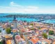 An aerial view of Istanbul city showcasing its stunning skyline.