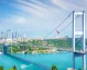 An amazing view of the Bosphorus Bridge under a clear sky