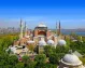 A stunning aerial view showcasing the beauty of Hagia Sophia